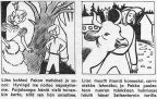 Annele Tahkolahti löysi muutamassa kuukaudessa näin sujuvan ja selkeän tyylin. Kansan Kuvalehti 46/1947