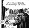 Craftint Doubletone-toonipaperin tyypillistä käyttöä. Mel Graff: Agentti Kelly (Agentti X9 n:o 8/1993)