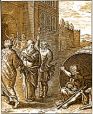 Diogenes väittelee Aristippuksen kanssa.