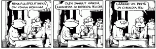 Mm. Heimo Vesa ja Rivo-Riitta ovat Fingerporin vakiohahmoja
