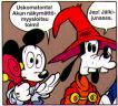 Silmissä tyhjä ja ontto katse.
