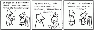 Albumista poisjätetty alkupään Malis-strippi