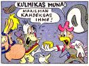 Kulmikas muna! Maailman kahdeksas ihme! Paul Murryn Panchito ja señor Martinez ihmettelevät vuonna 1945.
© DISNEY