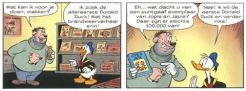 Kousemaker Mau Heymansin ankkasarjakuvassa.
