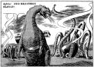Dinosaurukset ja jättiläismustekalat ovat Marsissa yleisiä.
