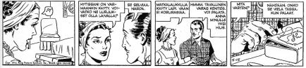 Alhaalta rajattu sama strippi Kustannus Jalavan tuoreesta albumista.