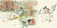 Hugo Pratt kuvaa Corto Maltese Etelämerellä -lisämateriaalissa ensi kertaa seikkailijansa Pääsiäissaaren maisemissa.