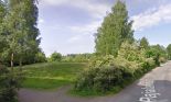 Googlen katunäkymä Fogelberginpuistoon kesäkuussa 2009.