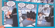 Darth Vaderia kohdellaan epäkunnioittavasti.
