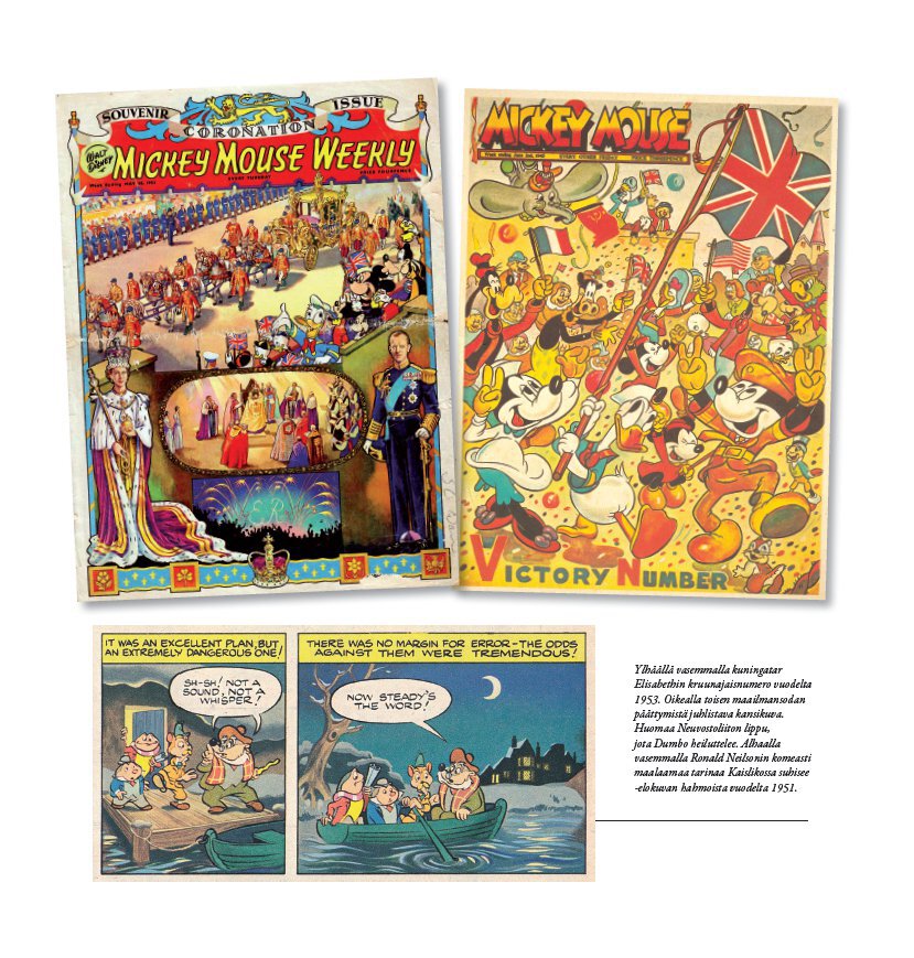 Timo Ronkainen: Disney-sarjakuvien historia 1930-2020 (Zum Teufel 2021), väriaukeama